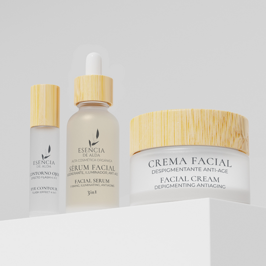 Set Platinum | Rutina antiedad completa con Sérum, Contorno y Crema