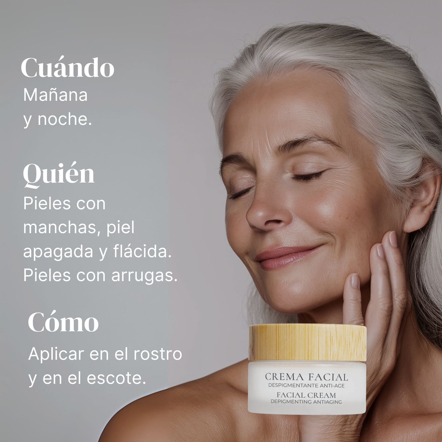CREMA FACIAL DESPIGMENTANTE ANTIEDAD