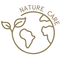 Logo with a stylized globe and leaves, featuring the text 'Nature Care'.