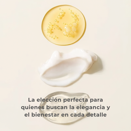 SET PLATINUM | Contorno de Ojos Efecto Flash+ Serum Facial 3 in 1 + Crema Facial Despigmentante Antiedad