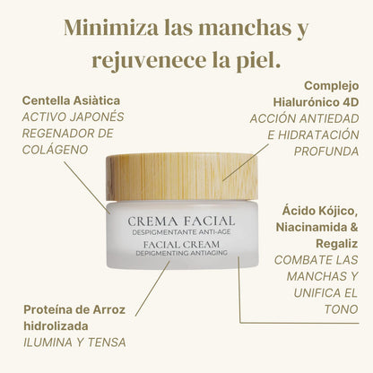 CREMA FACIAL DESPIGMENTANTE ANTIEDAD