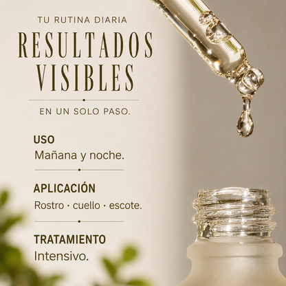 Sérum facial antiedad 3 en 1 con péptidos, niacinamida y ácido hialurónico