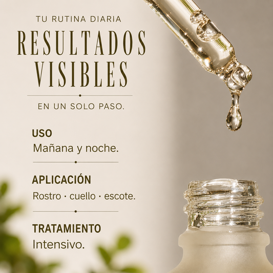 Sérum facial antiedad 3 en 1 con péptidos, niacinamida y ácido hialurónico