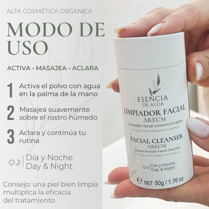 AREUM | LIMPIADOR FACIAL COREANO EN POLVO
