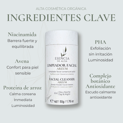 AREUM | LIMPIADOR FACIAL COREANO EN POLVO